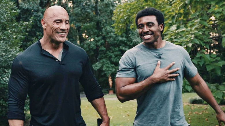 Dwayne Johnson and Joseph Lee Anderson